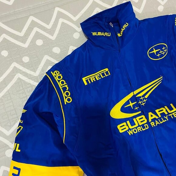 Vintage retro subaru formula 1 embroidered racing graphic jacket - Picture 4 of 8